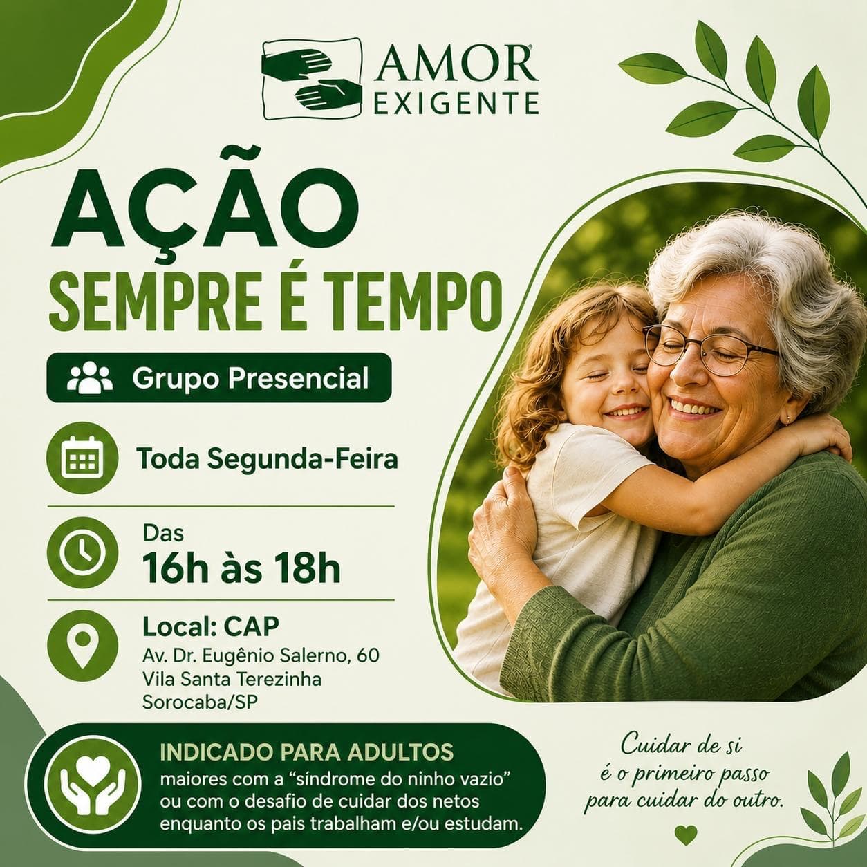 Publicação recente do Instagram da Associação Sorocabana de Amor-Exigente.